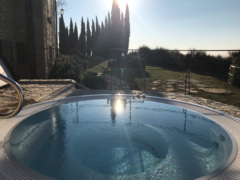 view from the whirlpool at sunset