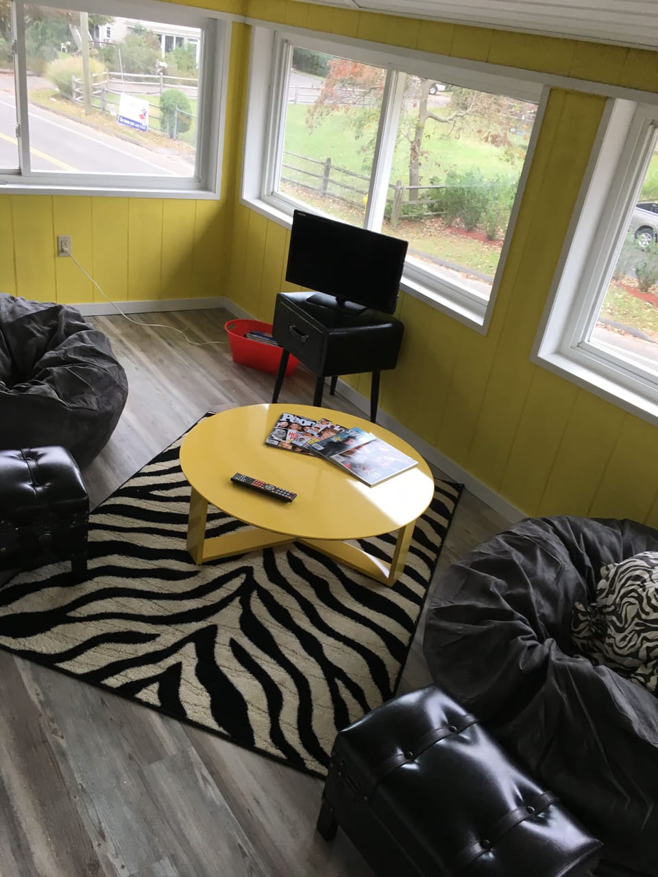 Upstairs sun room.  A nice, quiet place to relax.