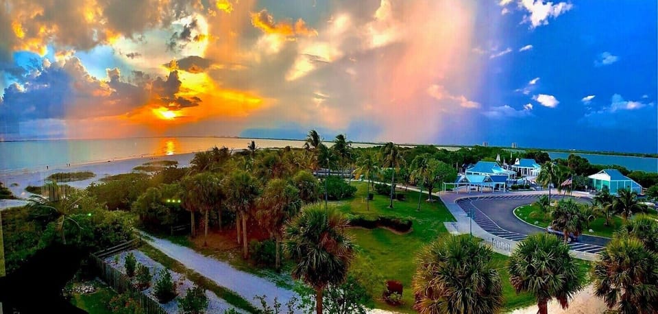 Take a look at this photo taken from the master balcony by one of our guests