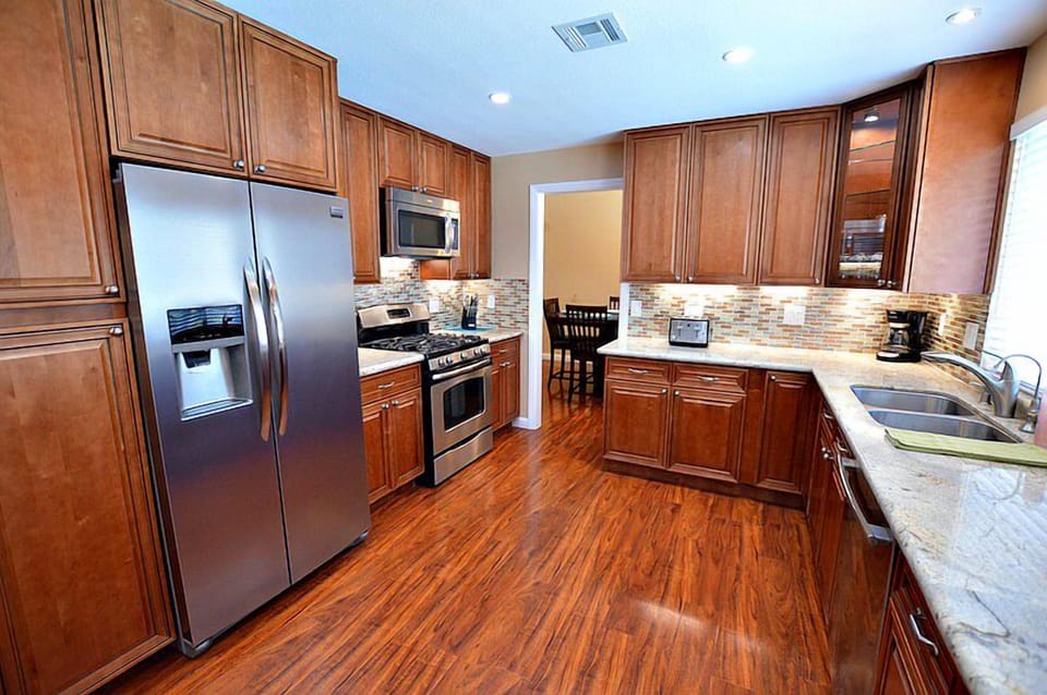 Gourmet kitchen with all new stainless steel appliances