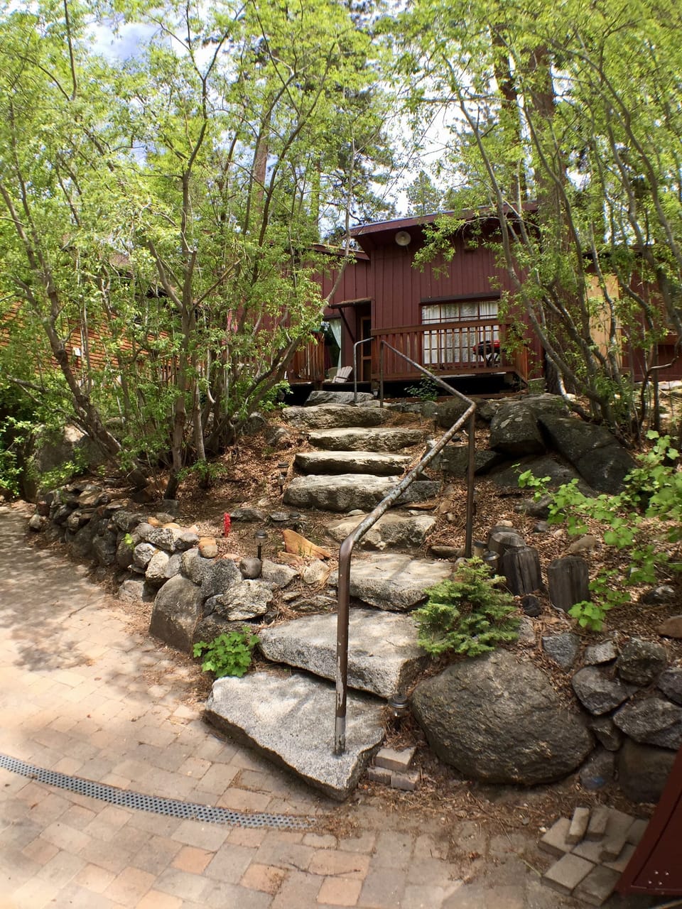 Stairs to front door. 