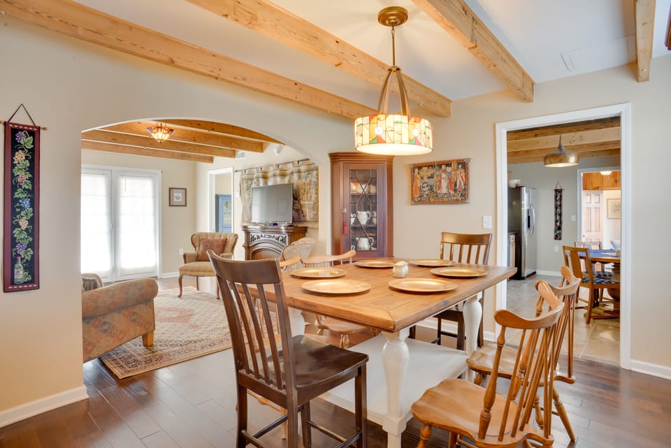 Dining Area | 2-Story Cottage | Free WiFi | In-Unit Laundry