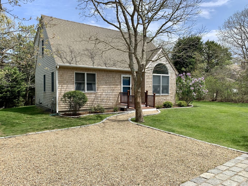 Large lot is tucked away on a quiet, private dead-end road