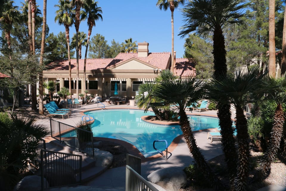 Main pool with island and clubhouse 