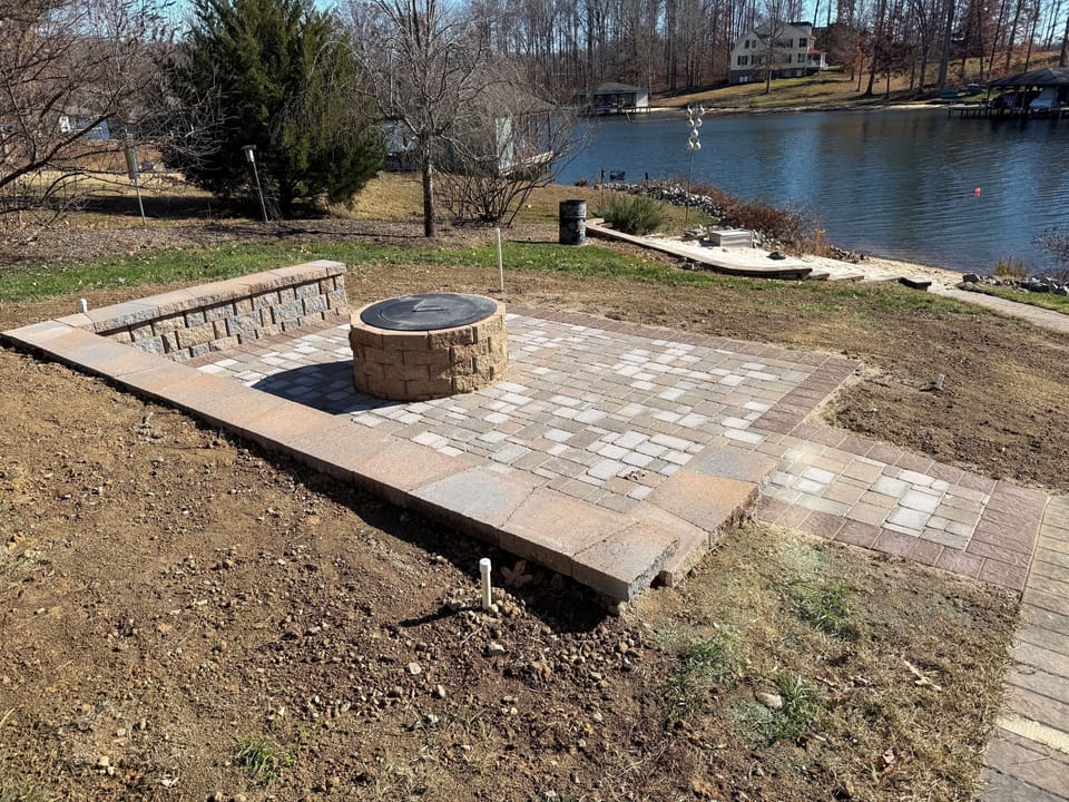 New for 2026, SMOKELESS fire pit, accessible from path 