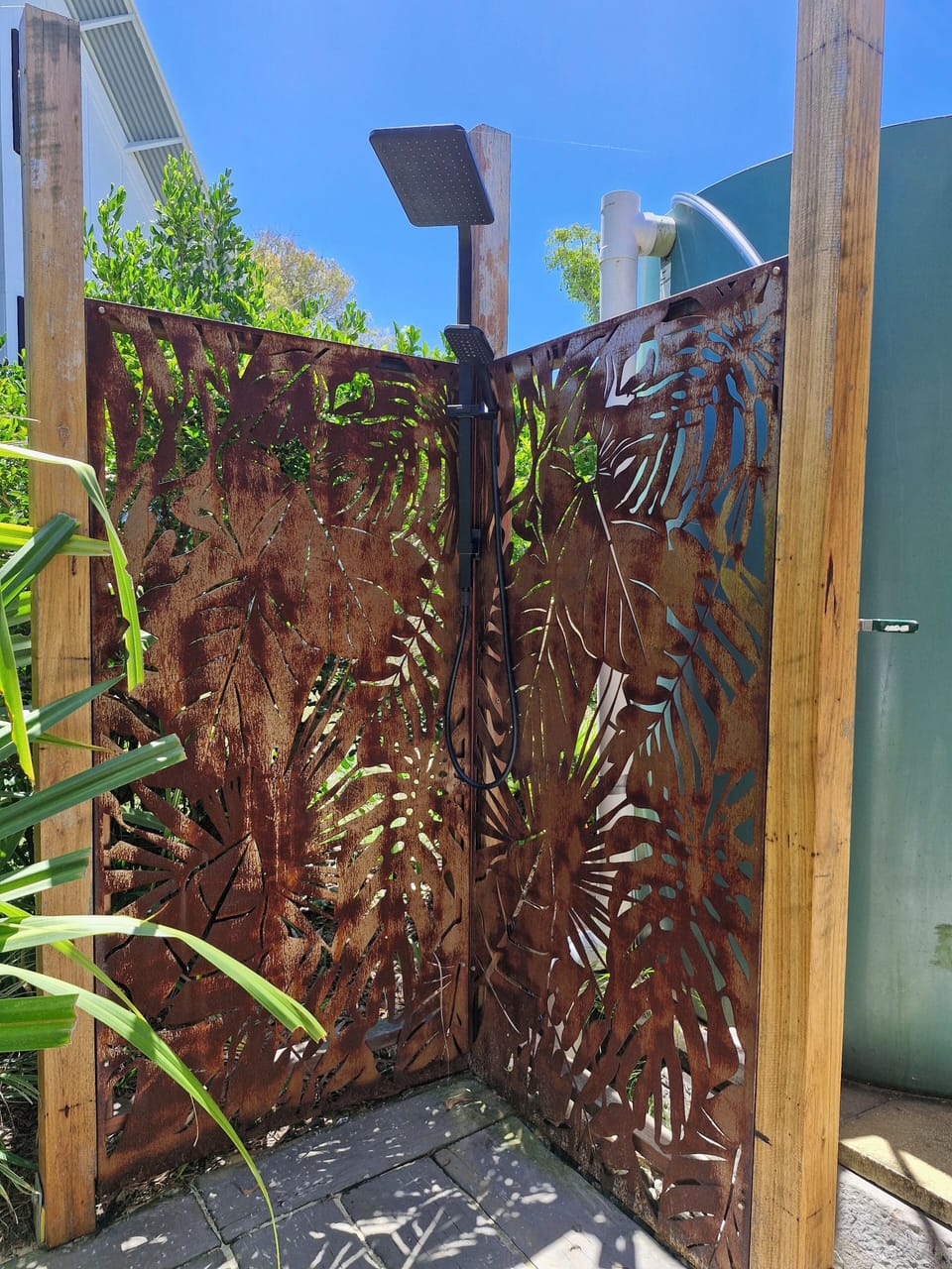 Outside shower