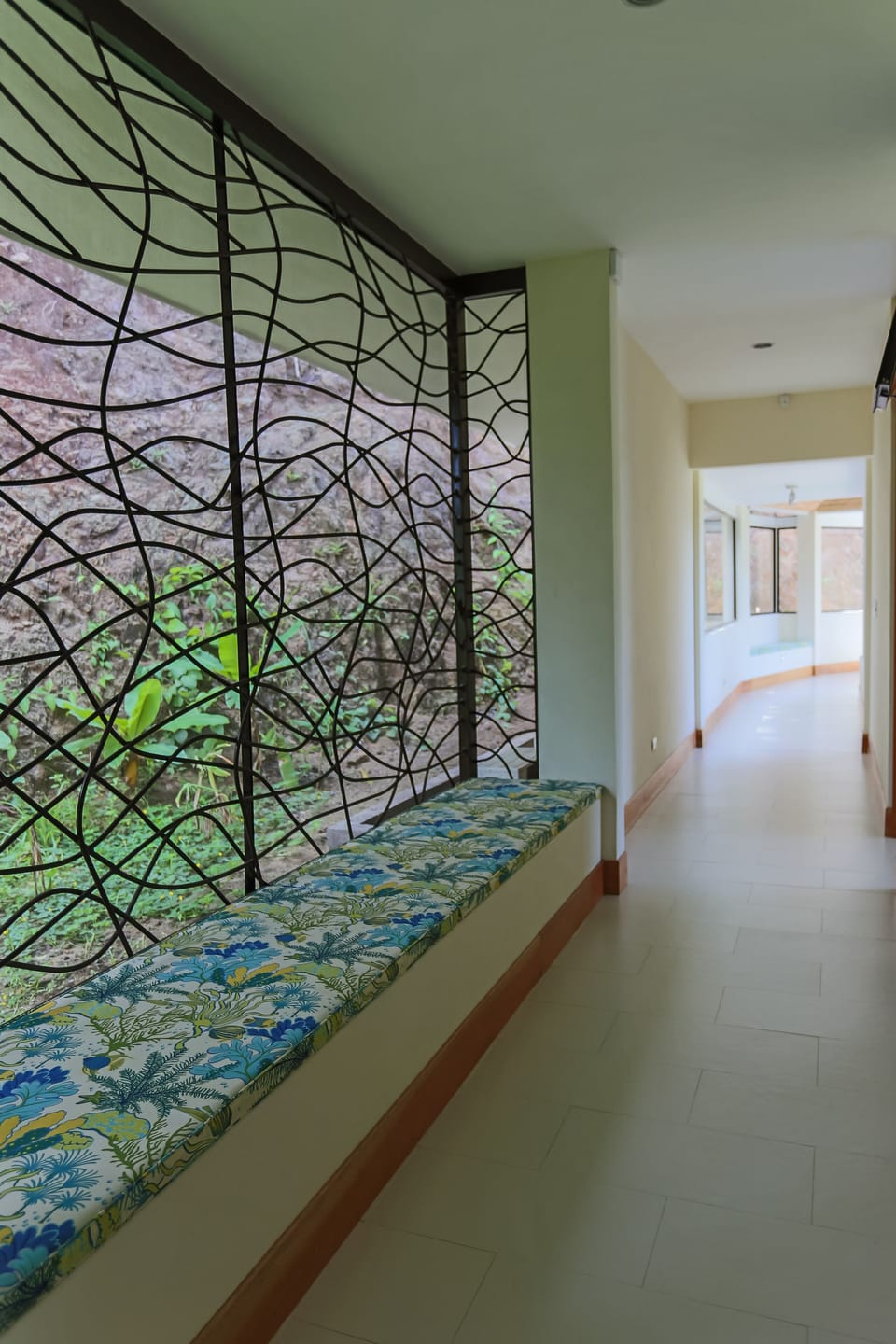 Hallway from bedrooms to living area