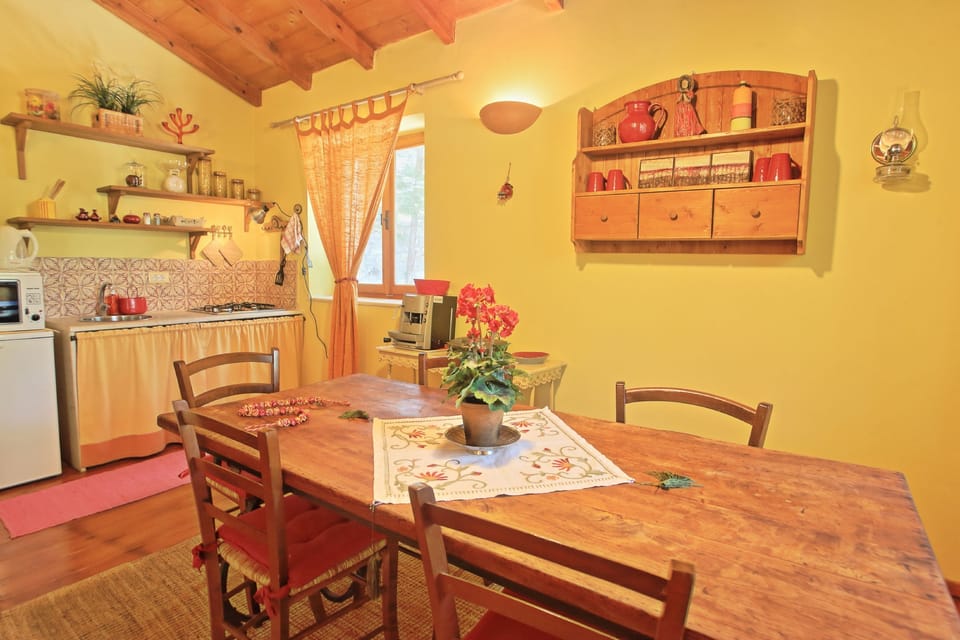 Dining room and kitchen