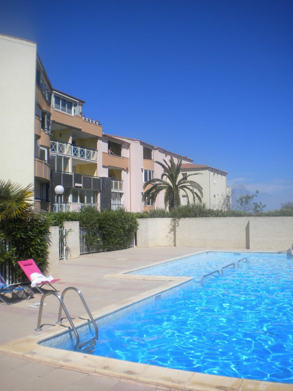 Pool of the apartment building