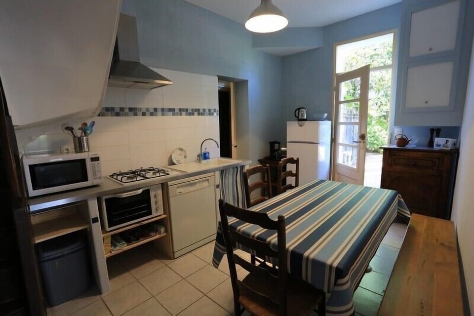 the kitchen