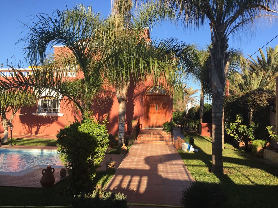 Big garden around the villa