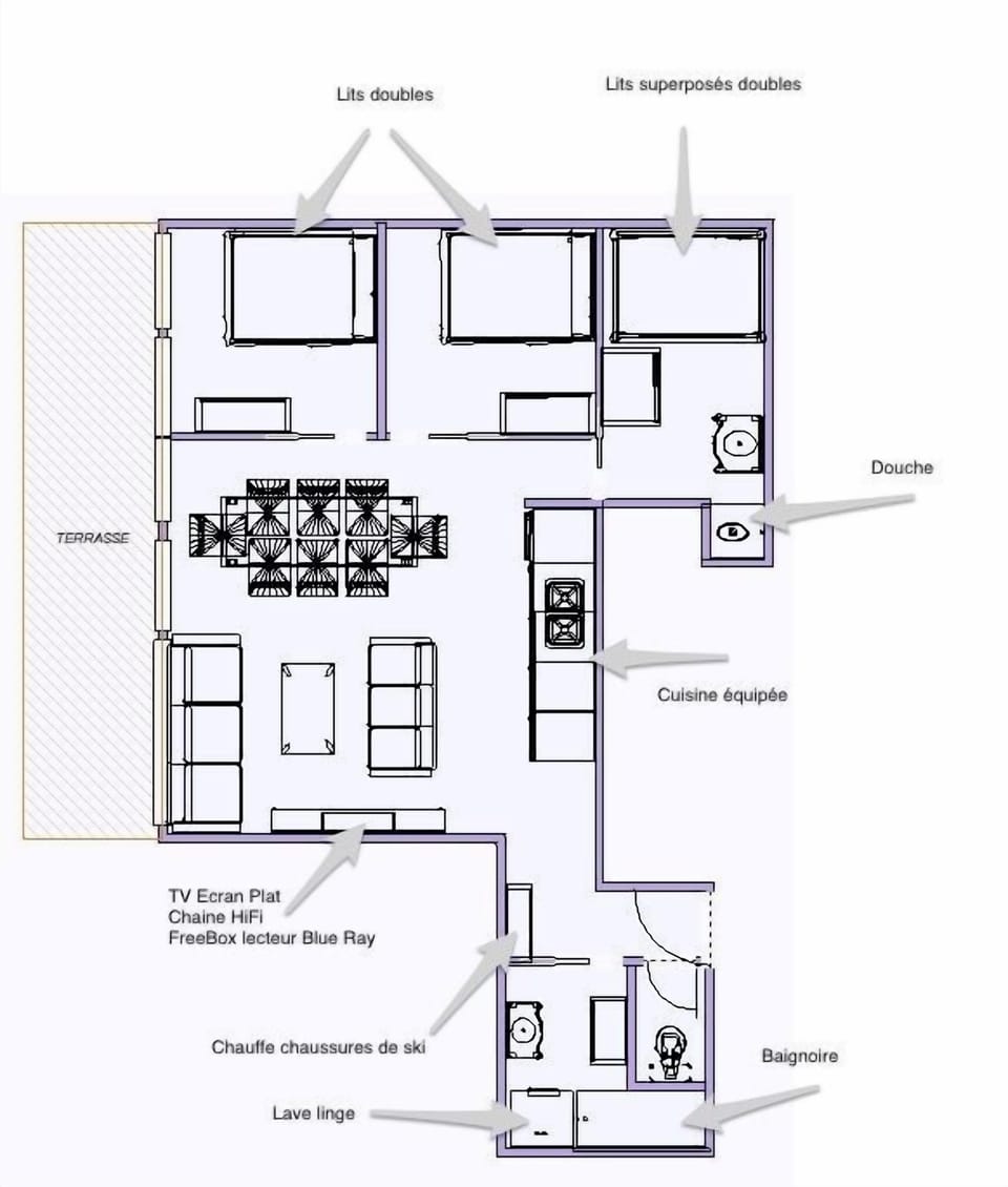 Plan of the apartment
