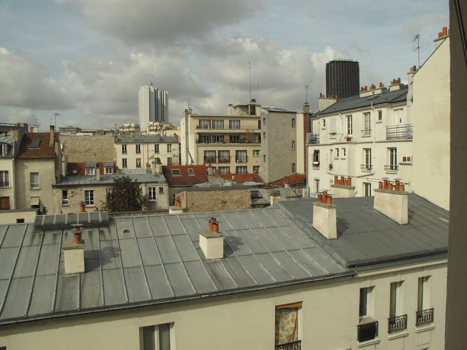 View on street and tour Montparnasse