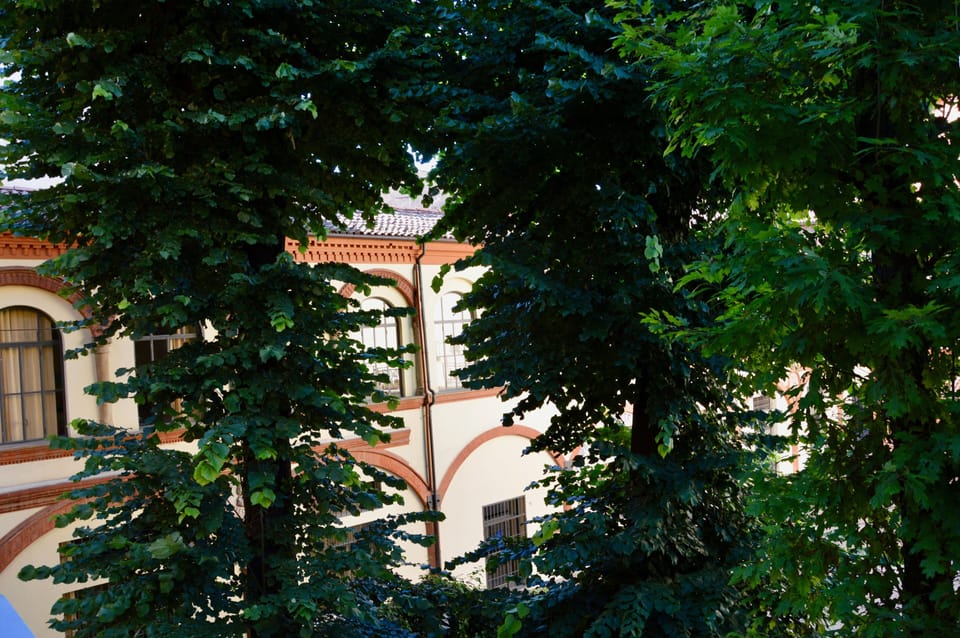 view in the internal courtyard
