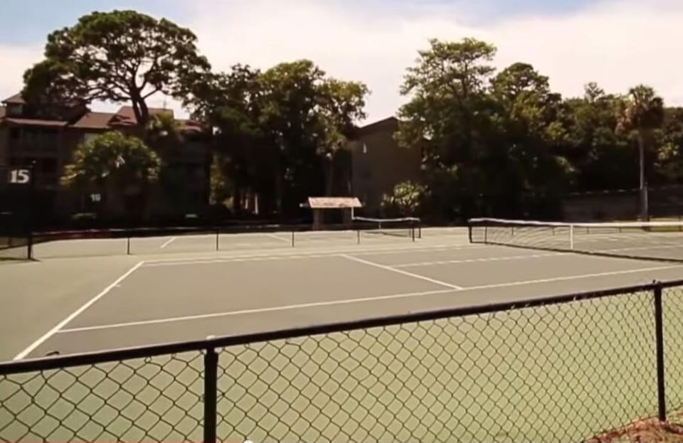 Tennis available daily...easy walk even on hot South Carolina days!