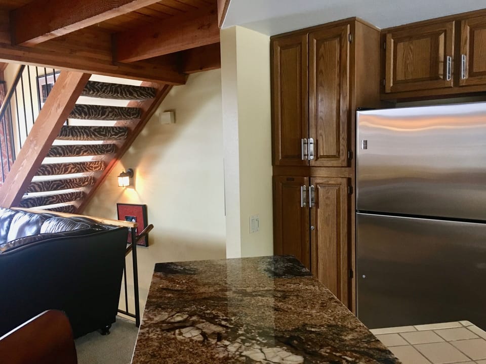 Kitchen - fully stocked for cooking needs! (2nd floor).