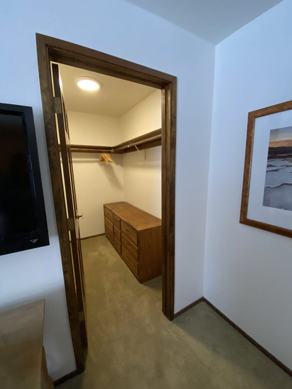 Master bedroom #1 with private bathroom.  King bed.  Down bedding. (1st floor).