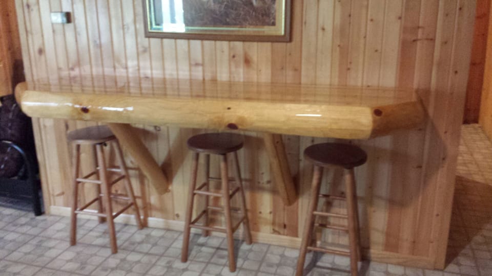 Basement bar with seating