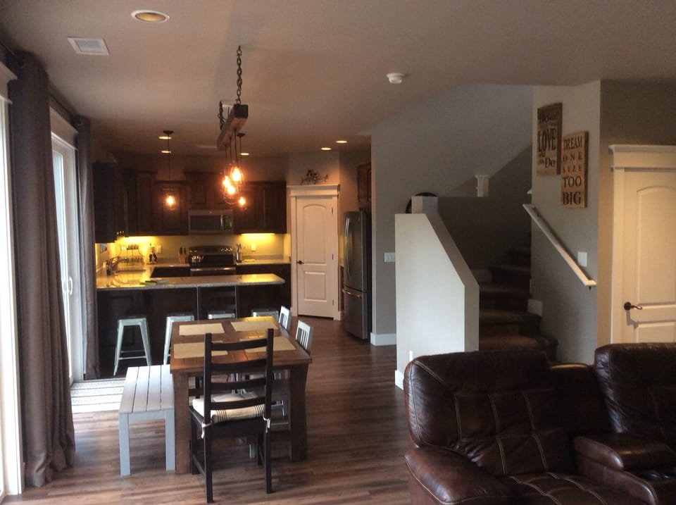 Dinning area and kitchen