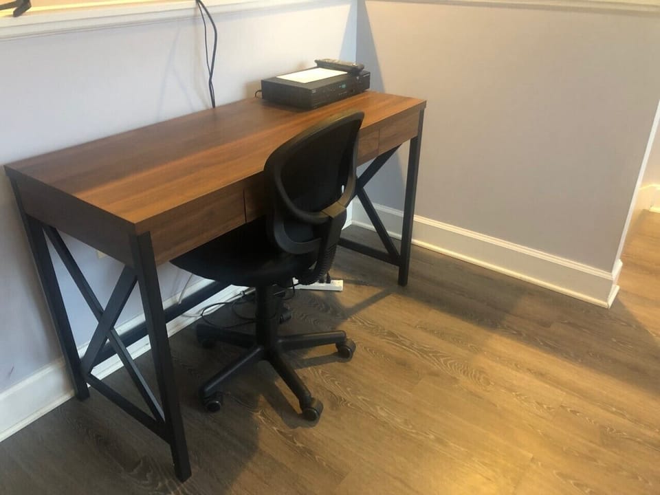 Workspace on the upper floor.
