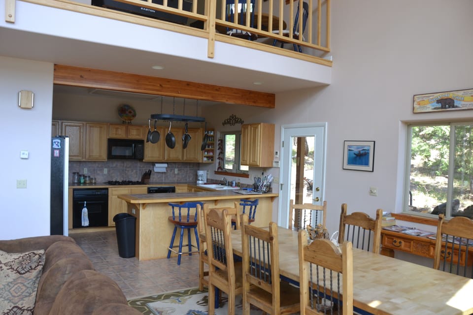 The gourmet kitchen has everything you need to prepare wonderful meals.