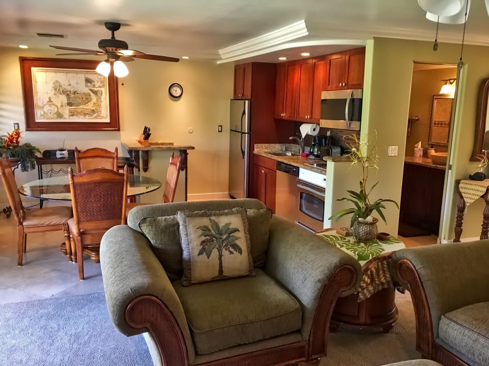 Front Room, Dining Room and Kitchen Area