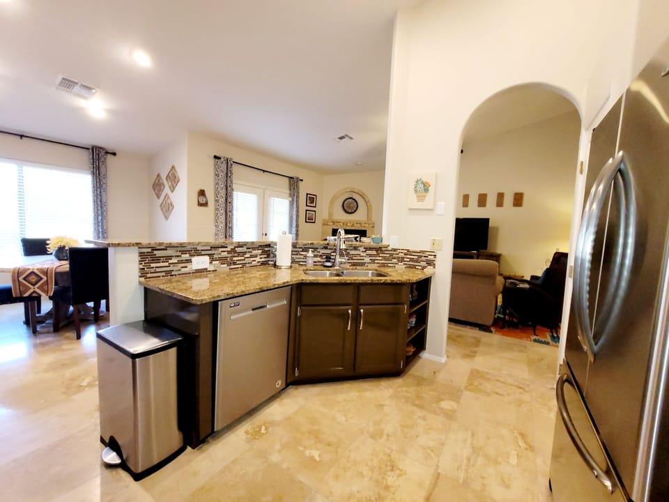 Kitchen includes all the amenities you'll need to cook and prepare food