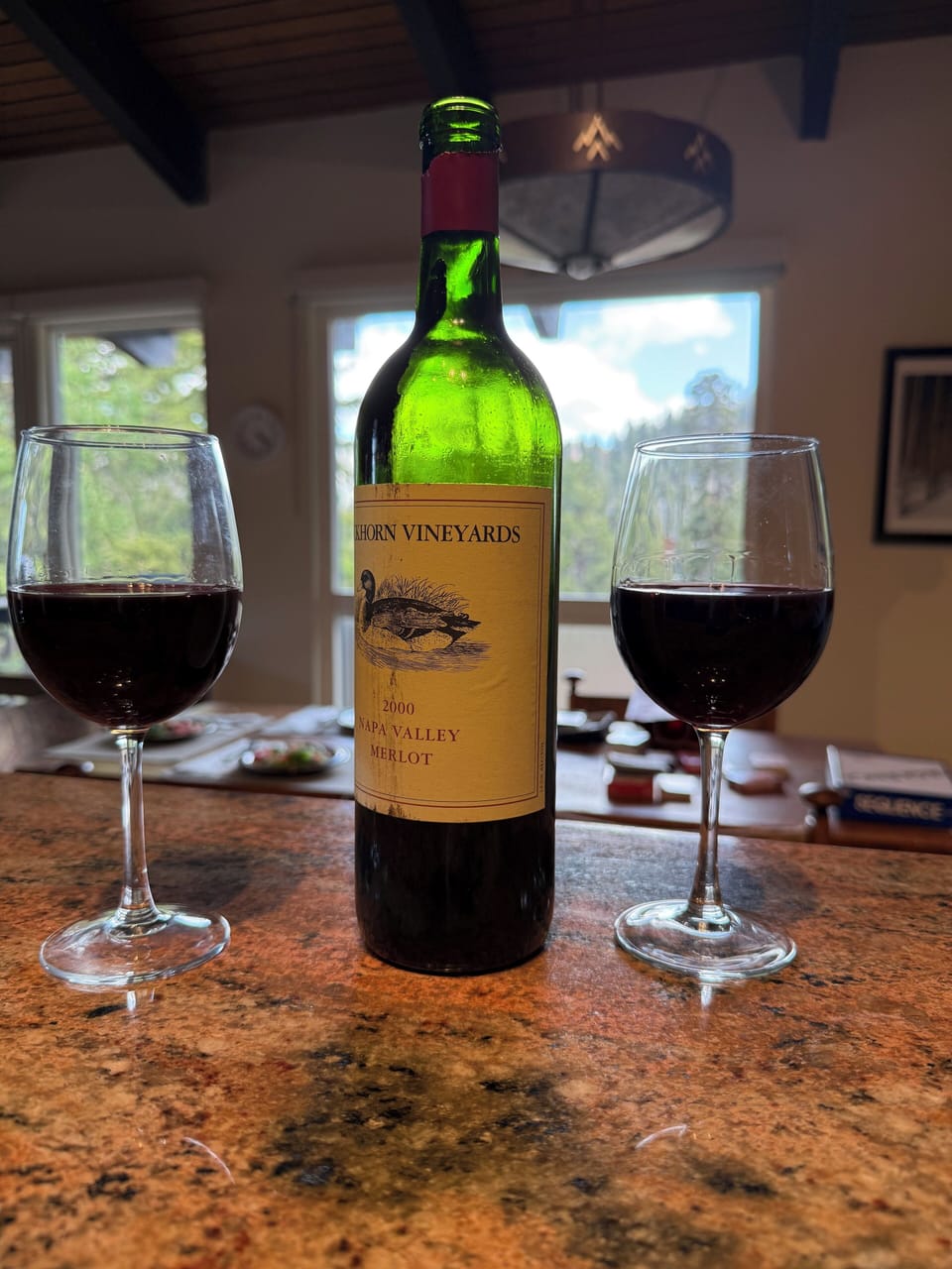 Lots of wine glasses to choose from! HA!