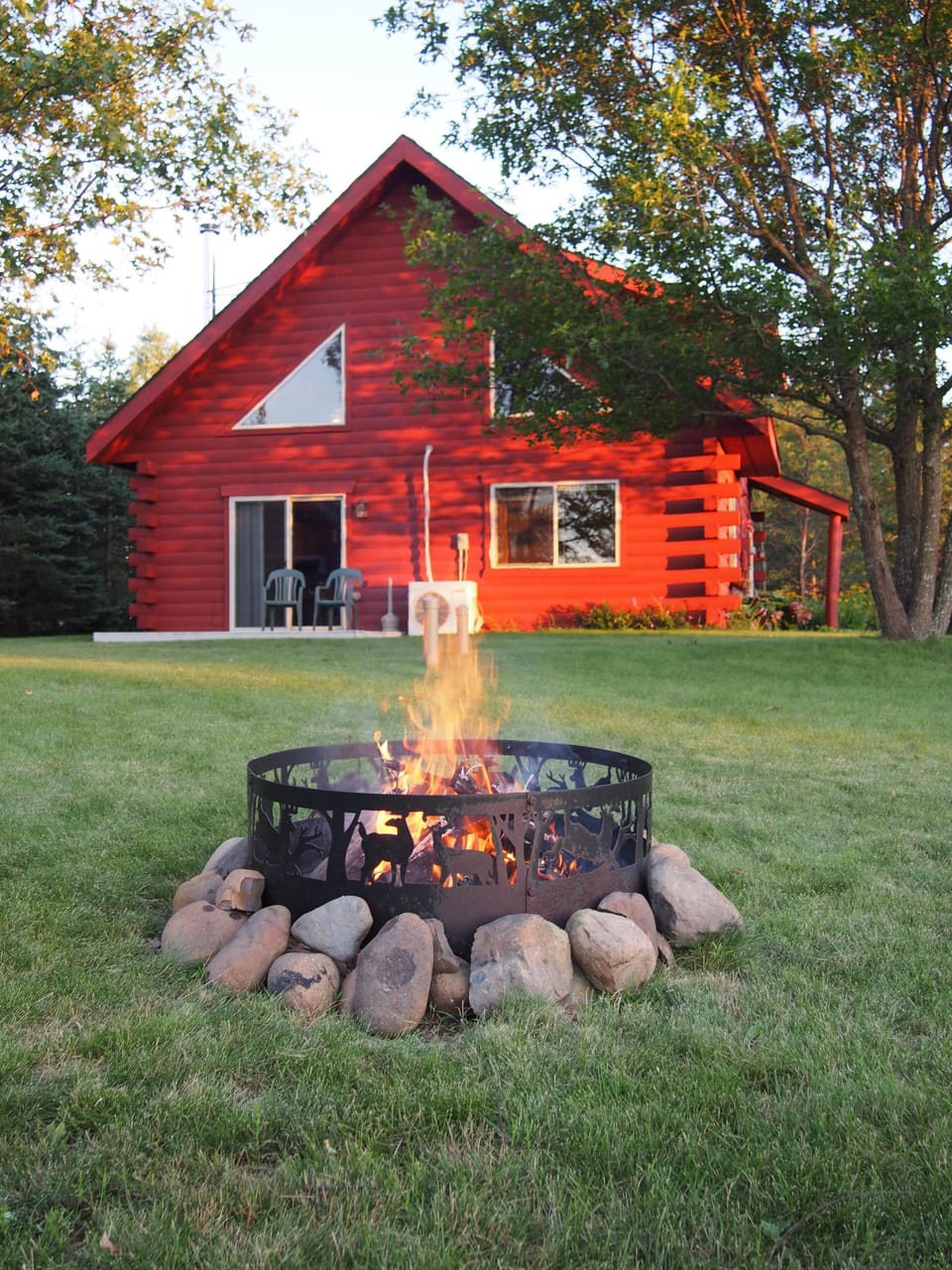 Enjoy a fire in the backyard