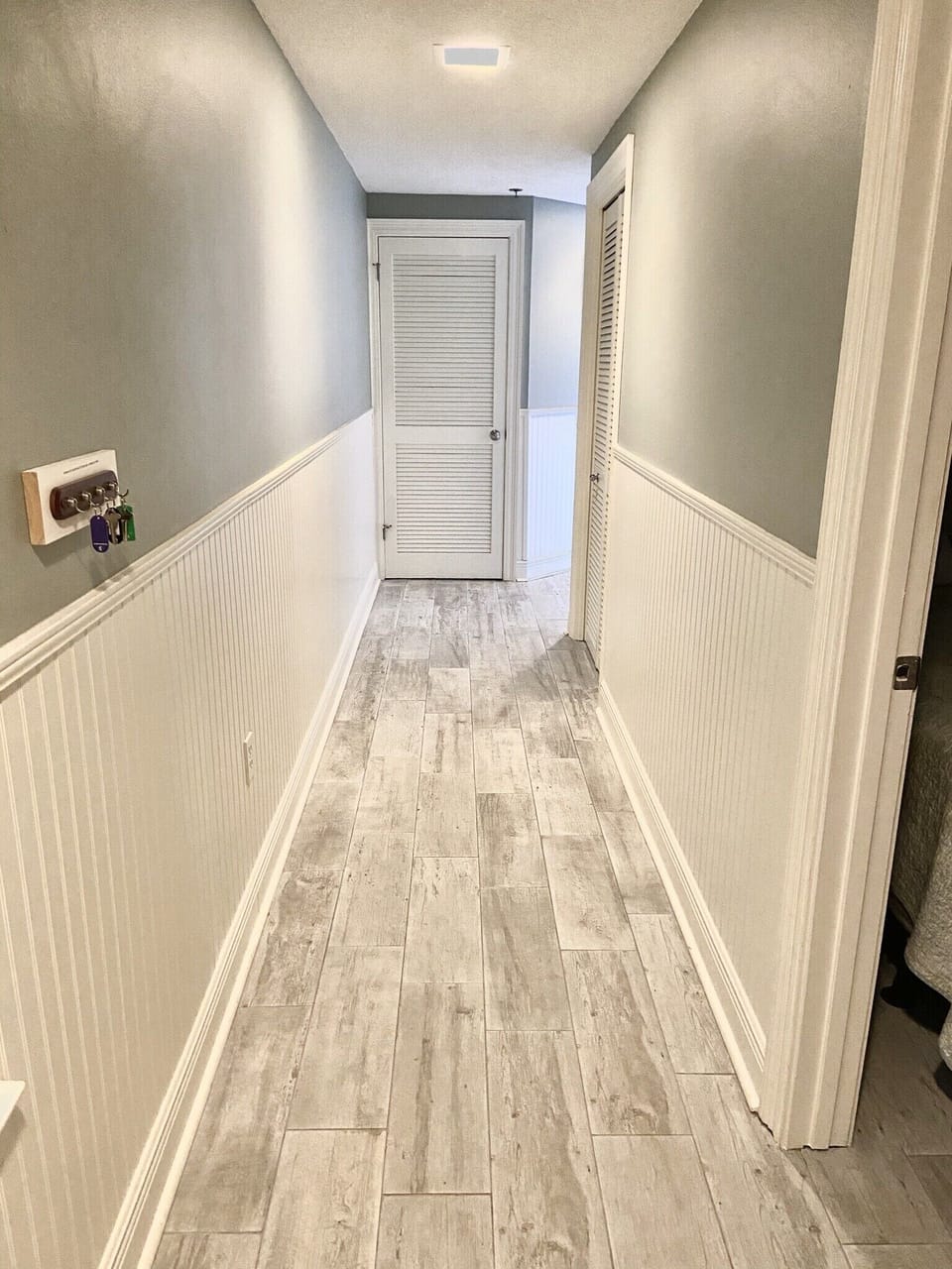 New flooring with keyless entry to the unit. 