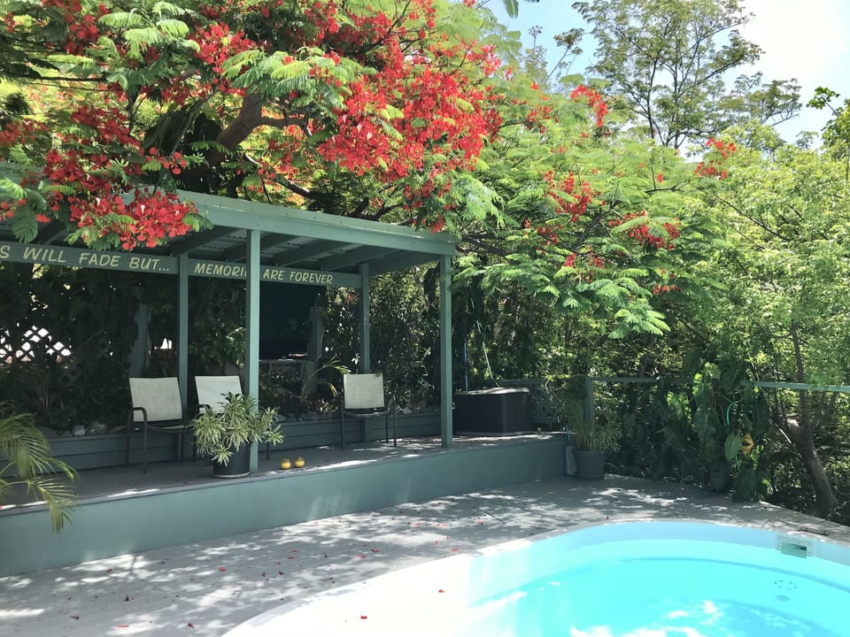 Or ....relax in the shade of the gazebo