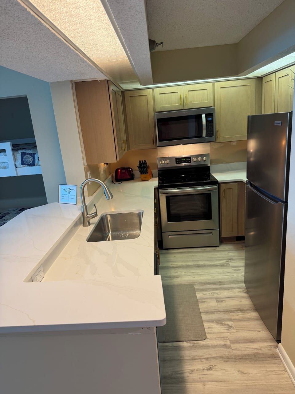 Everything is new floors cabinets countertops