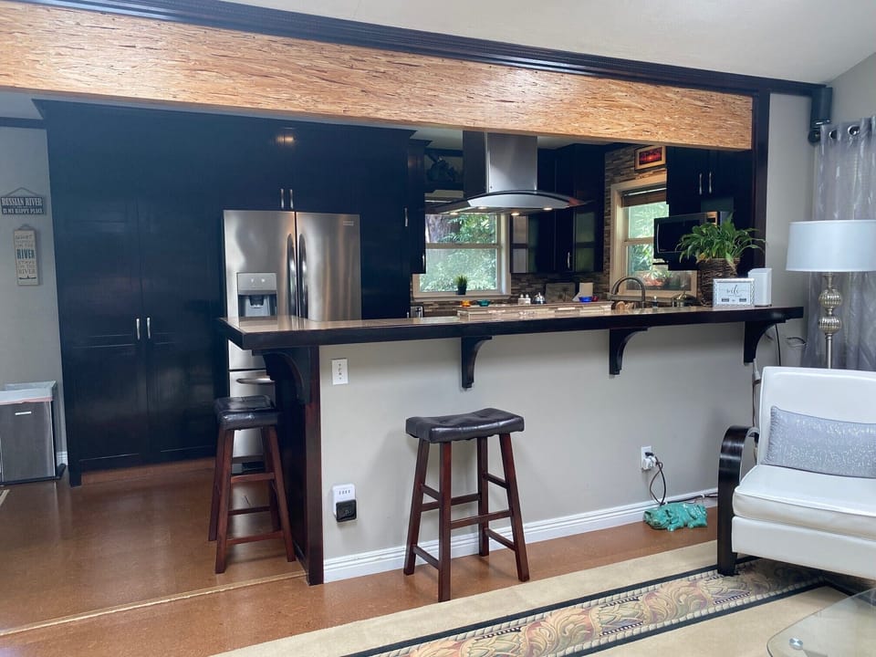 Open concept living, kitchen and dining room.  Kitchen has everything you need.