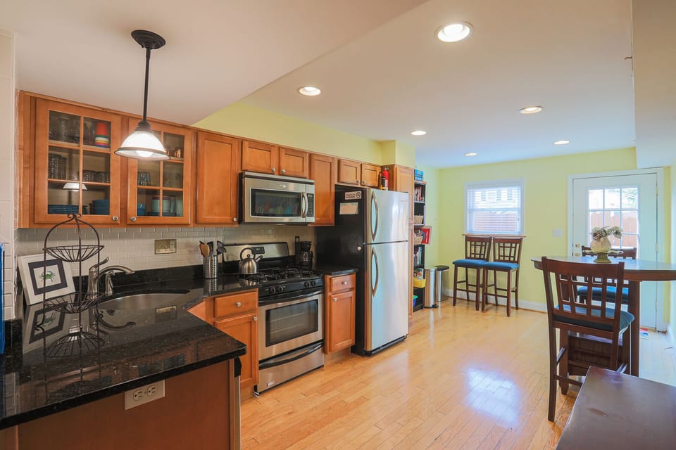 Fully stocked kitchen 
