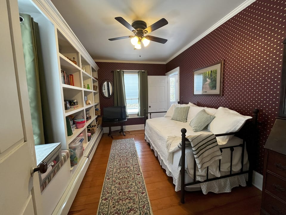Library with day bed and pullout.