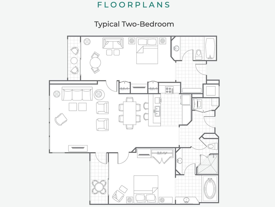 Two-Bedroom floorplan