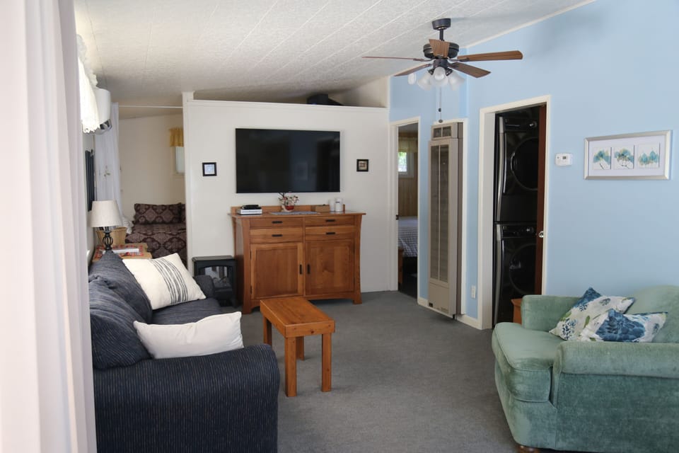Bedrooms are off the living room.
