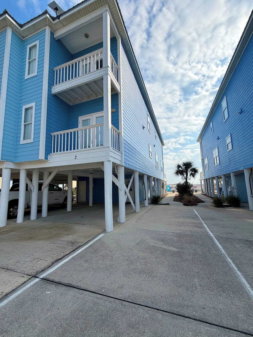 Beach Music 2 parking spots 4 total ( 2 underneath and 2 on side) back 2 back