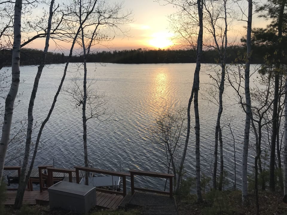  A sunset from the lower deck
