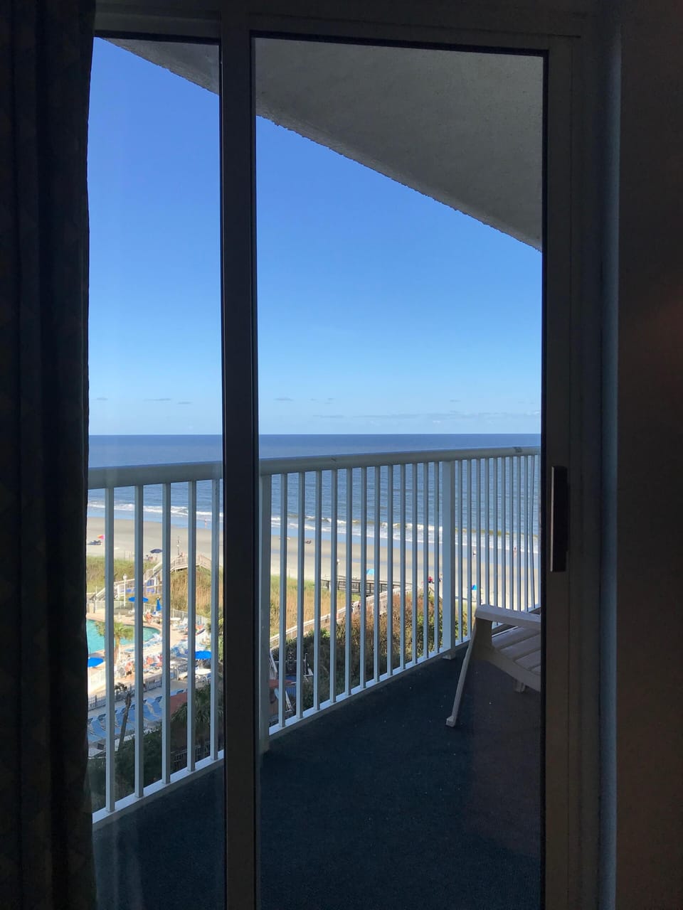 Great view from our extended balcony!