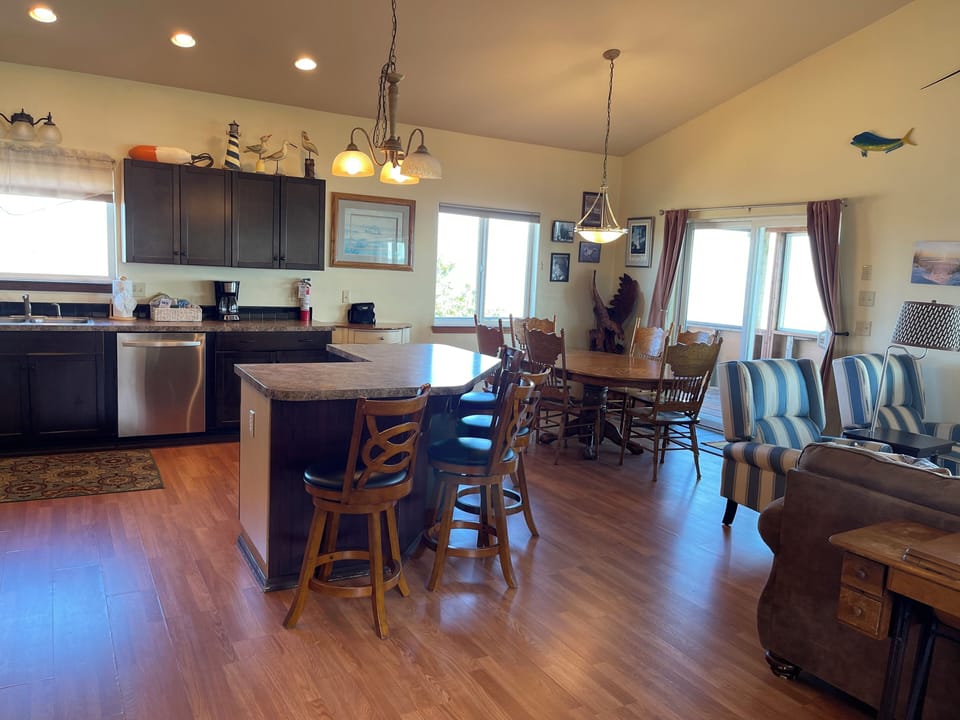 Upper kitchen dinning area