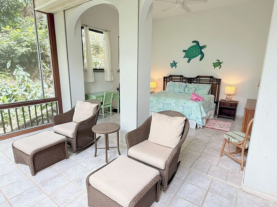 And opens to a screened in porch