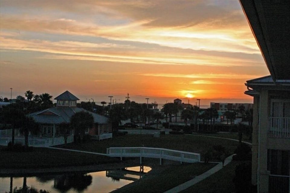 Sunrise over the ocean from the balcony! 