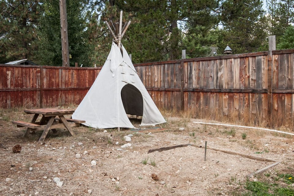 Kids will have fun in the Authentic Cheyenne Tipi