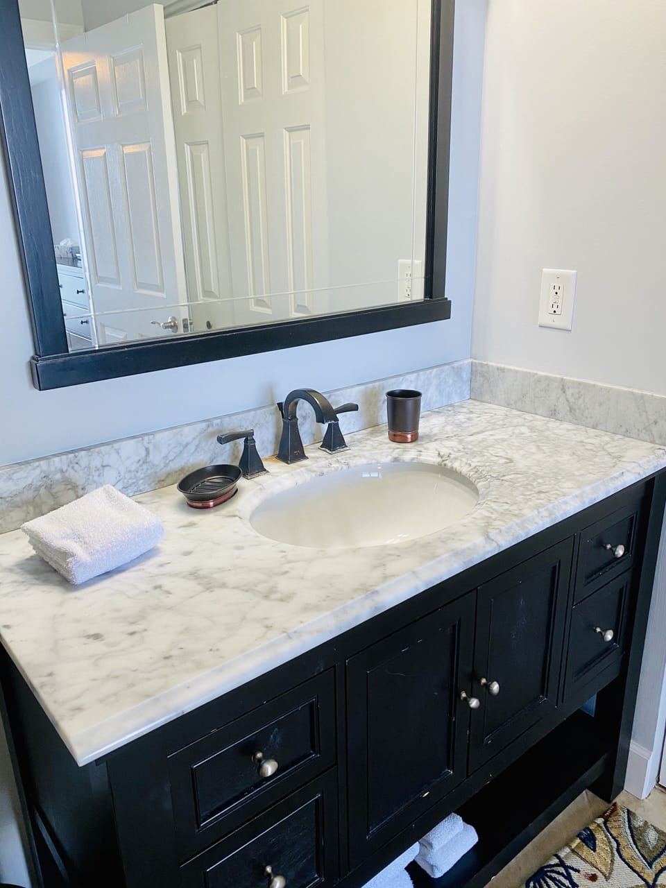 Master bathroom.