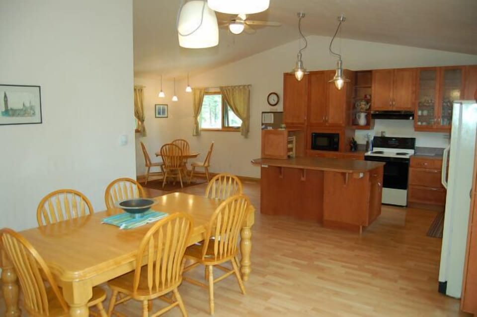 Two Dining Areas off The Kitchen