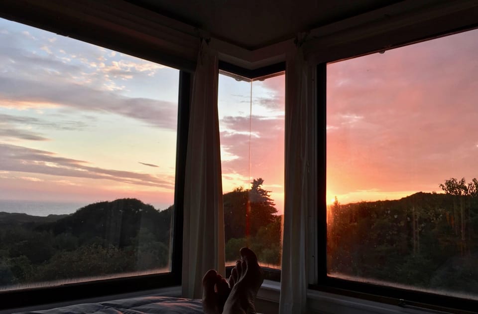 Sunset from Queen Bed