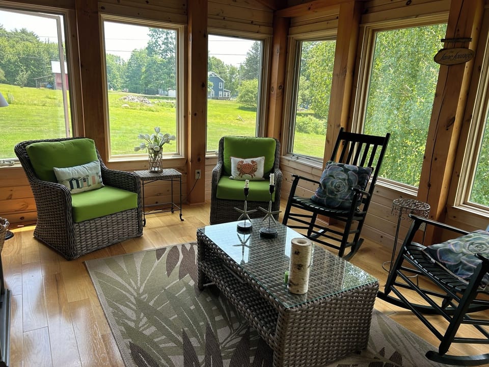 Sitting room off living room.