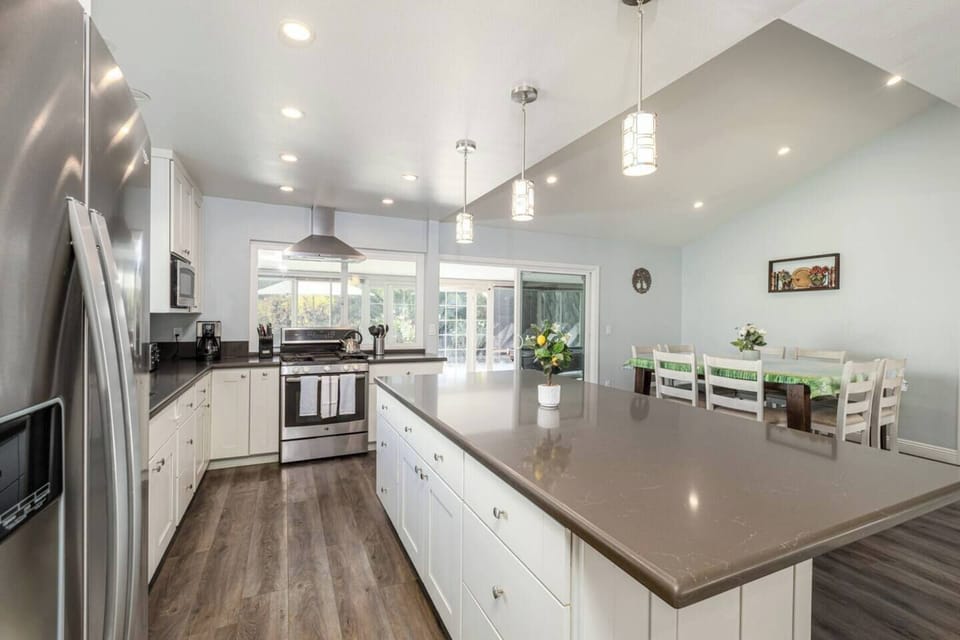 Gourmet Kitchen with top of the line appliances and cooking utensils