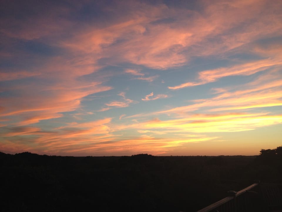 Sunset from the deck